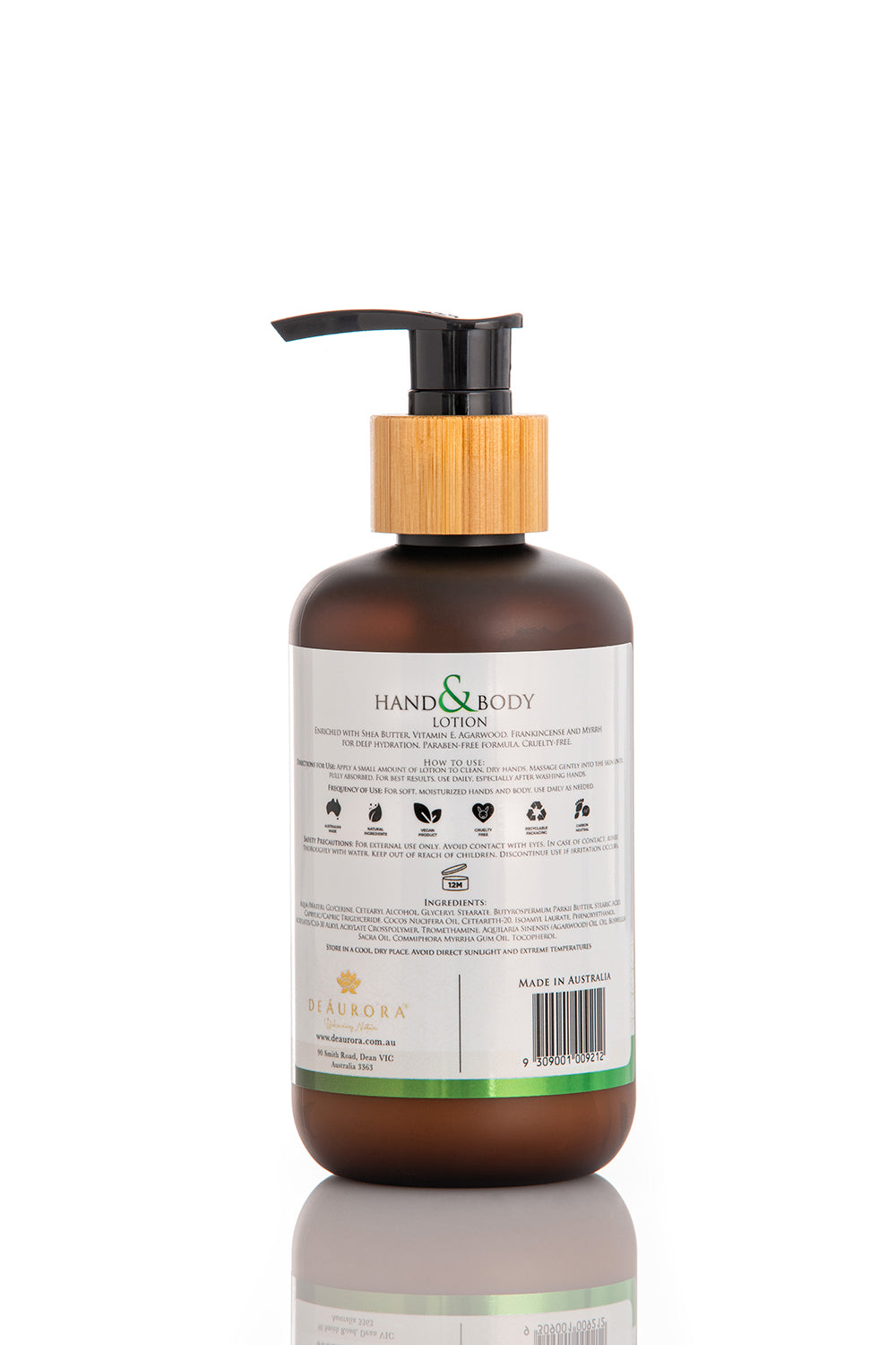 DeAurora Hand & Body Lotion 250ml