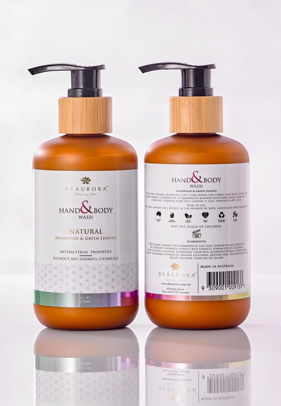 Hand & Body Wash - Agarwood & Green Lemons 250ml