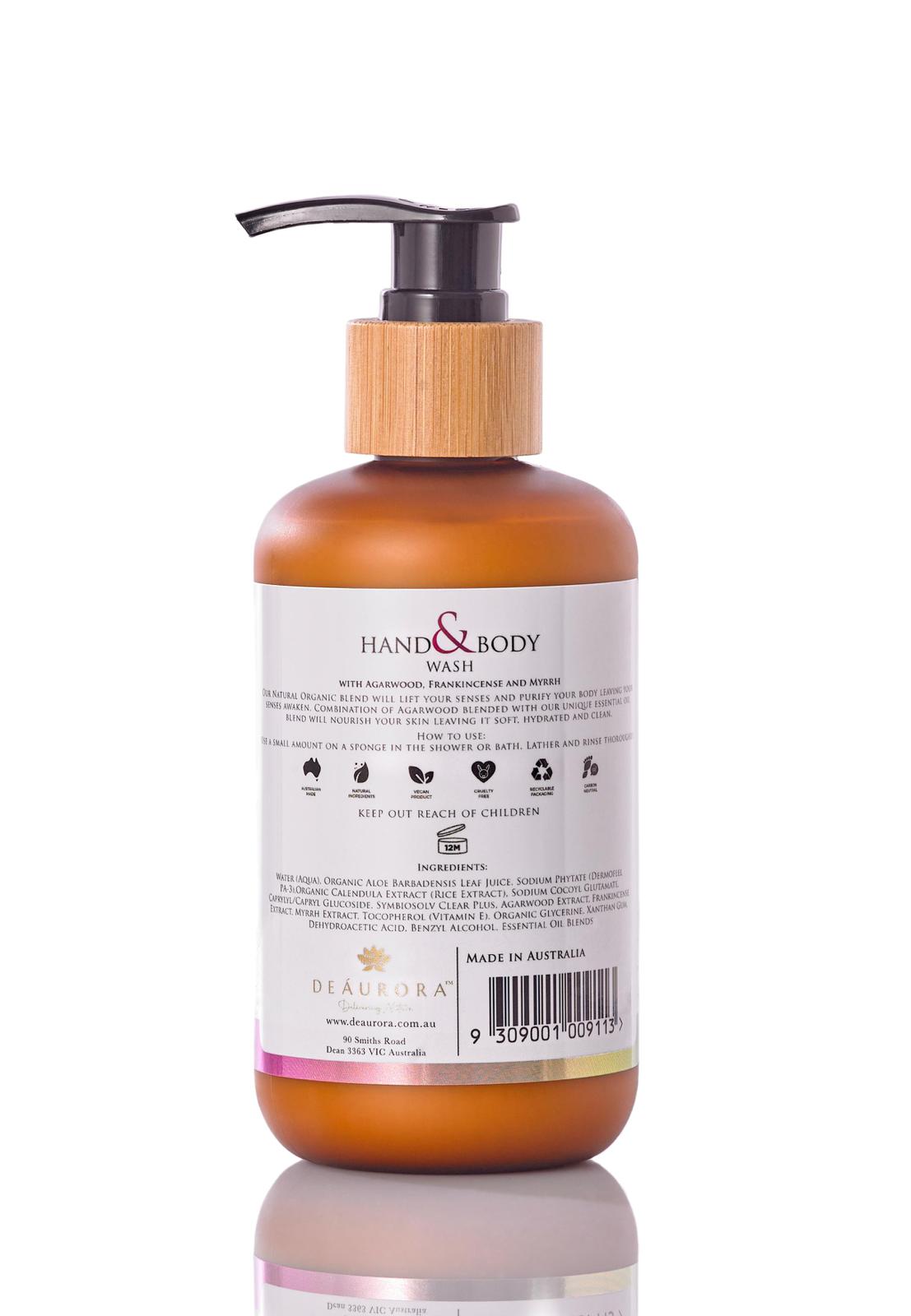 Hand & Body Wash - Agarwood, Frankincense & Myrrh 250ml