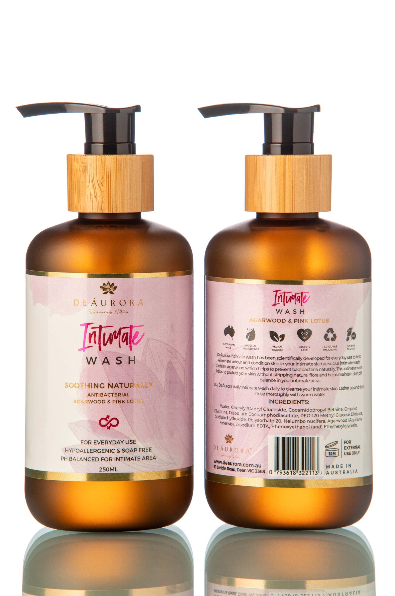 DeAurora Intimate Wash Pink Lotus 250ml