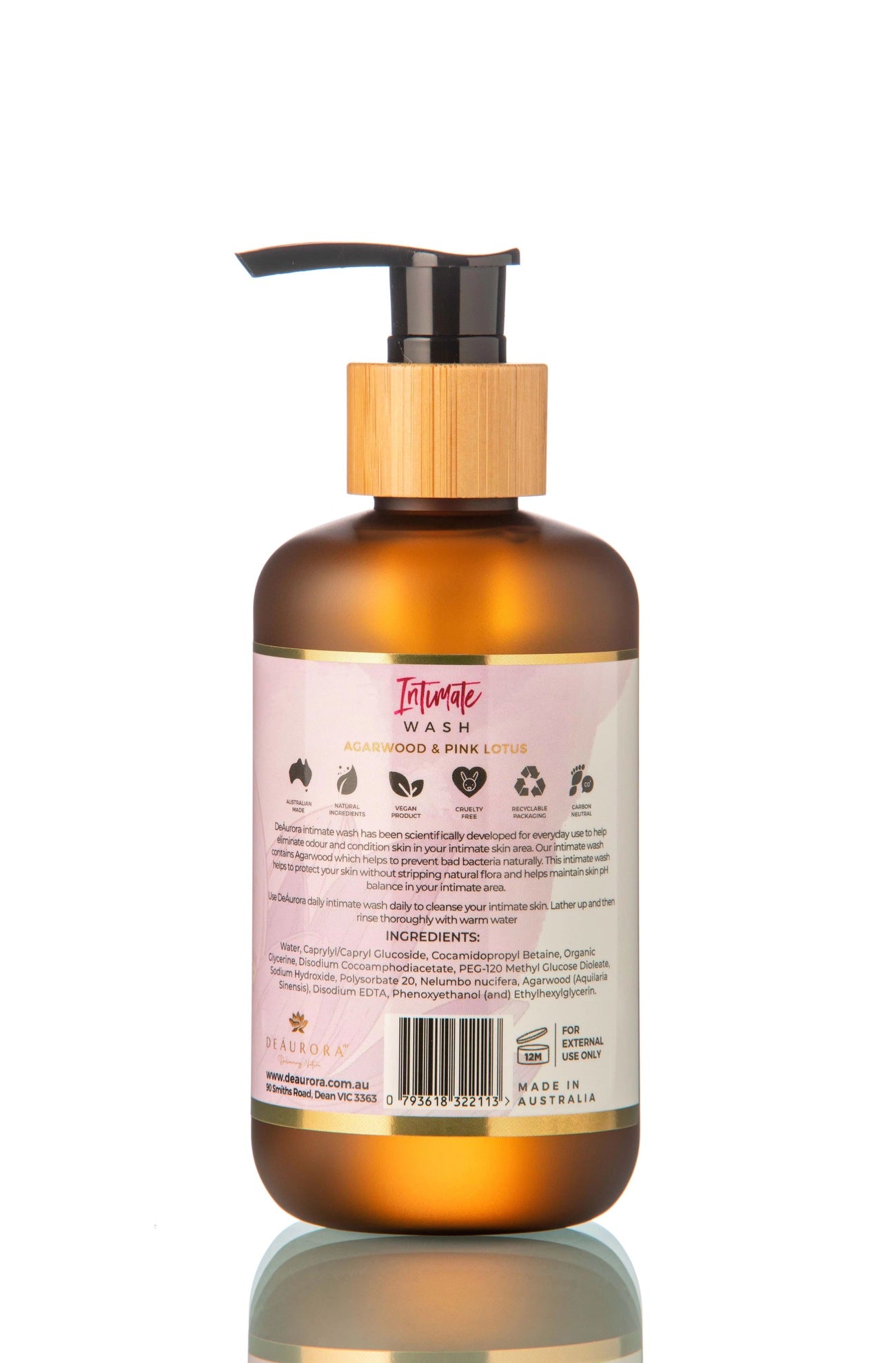 DeAurora Intimate Wash Pink Lotus 250ml